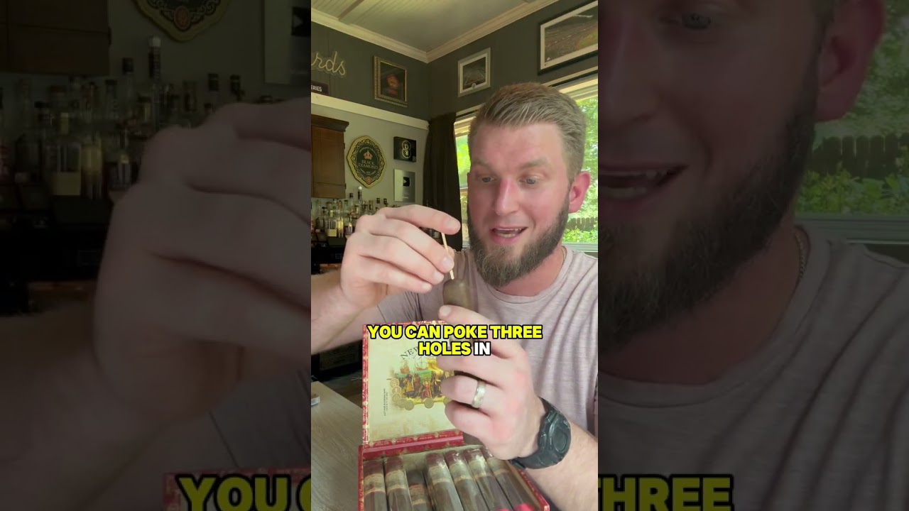 Cigar 101: How to cut and light your cigar with a match🔥 #ad #jrcigars