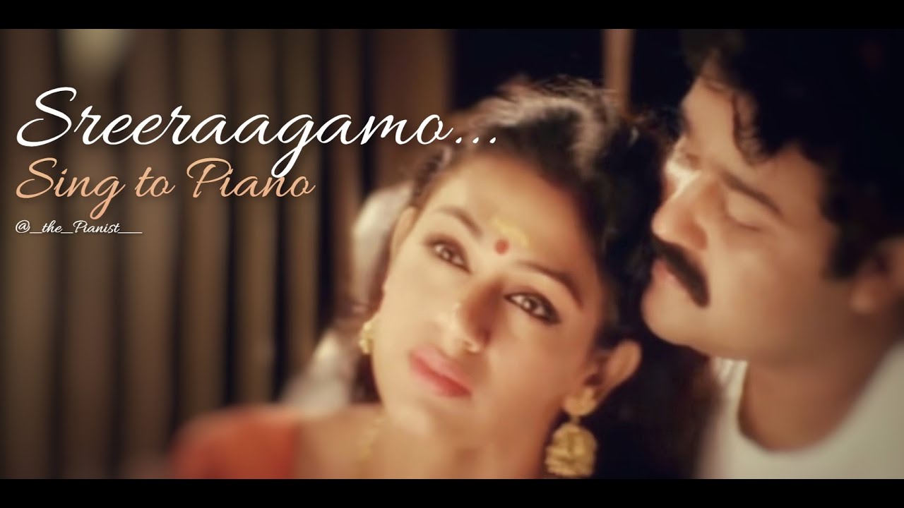 #Sreeragamo | Pavithram | Sing to Piano  | Karaoke with Lyrics | Sharreth | Athul Bineesh