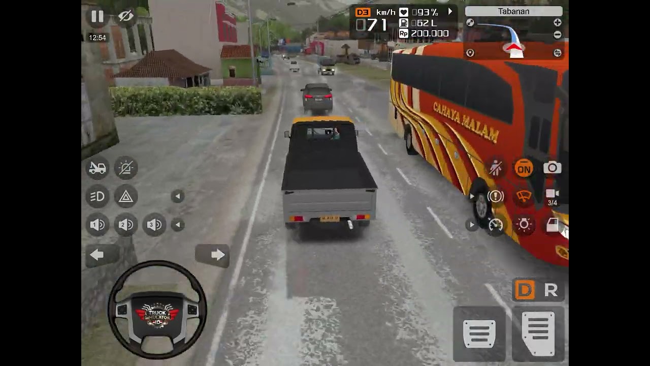 A bus crashes into a car then I get stuck