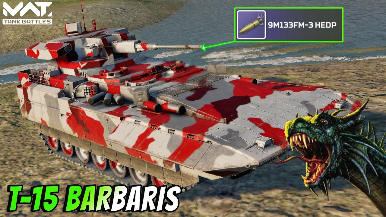T-15 BARBARIS - With New Map & Brutal Gameplay 🔥 MWT :  TANK BATTLES 