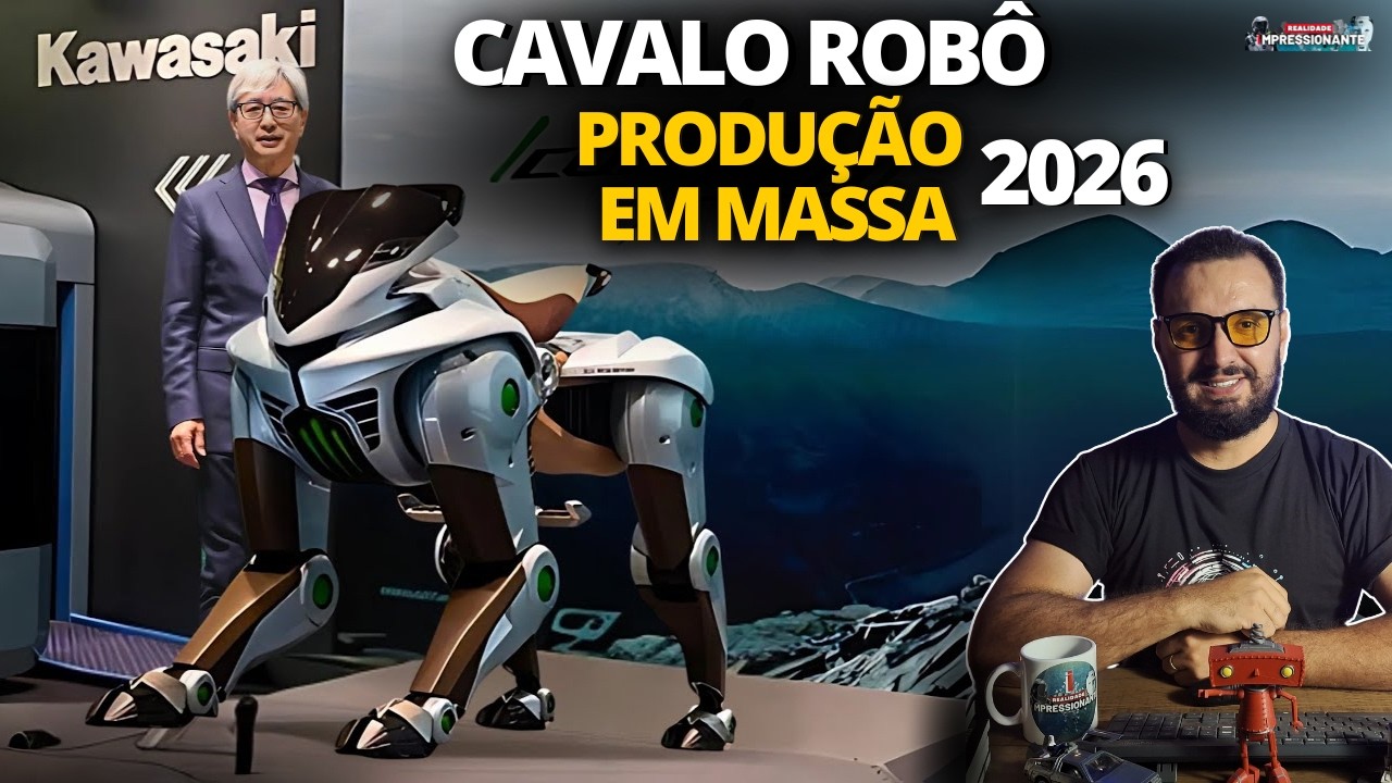 Cavalo robô da Kawasaki não é mais ficção: CORLEO 2026 fabricado em massa - VEJA VÍDEO DO PROTÓTIPO