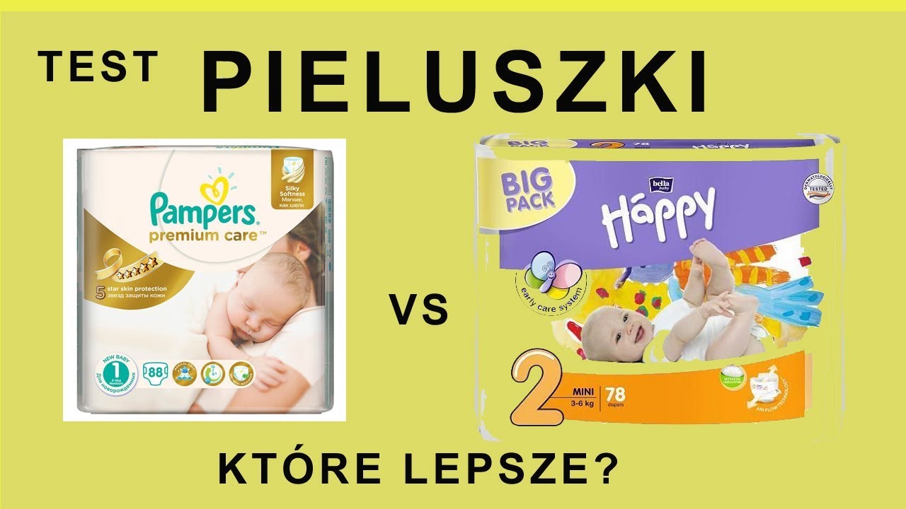 PIELUSZKI PAMPERS czy HAPPY? Które lepsze? Test Recenzja Porównanie #86
