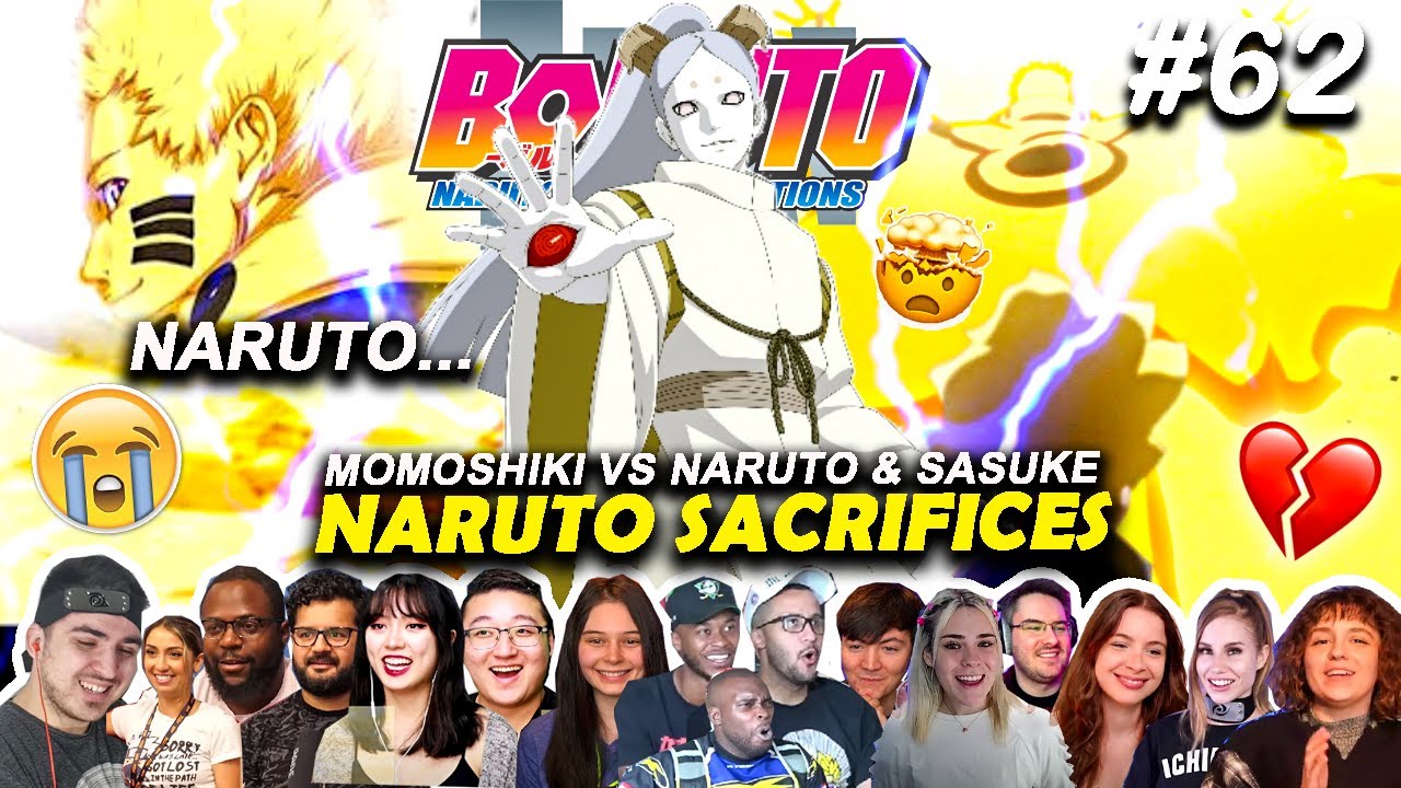 Жертвы Наруто⁉️ Момошики против Наруто | Они сошли с ума🤯 BORUTO 62 Reaction Mashup [Boruto -- Ov...