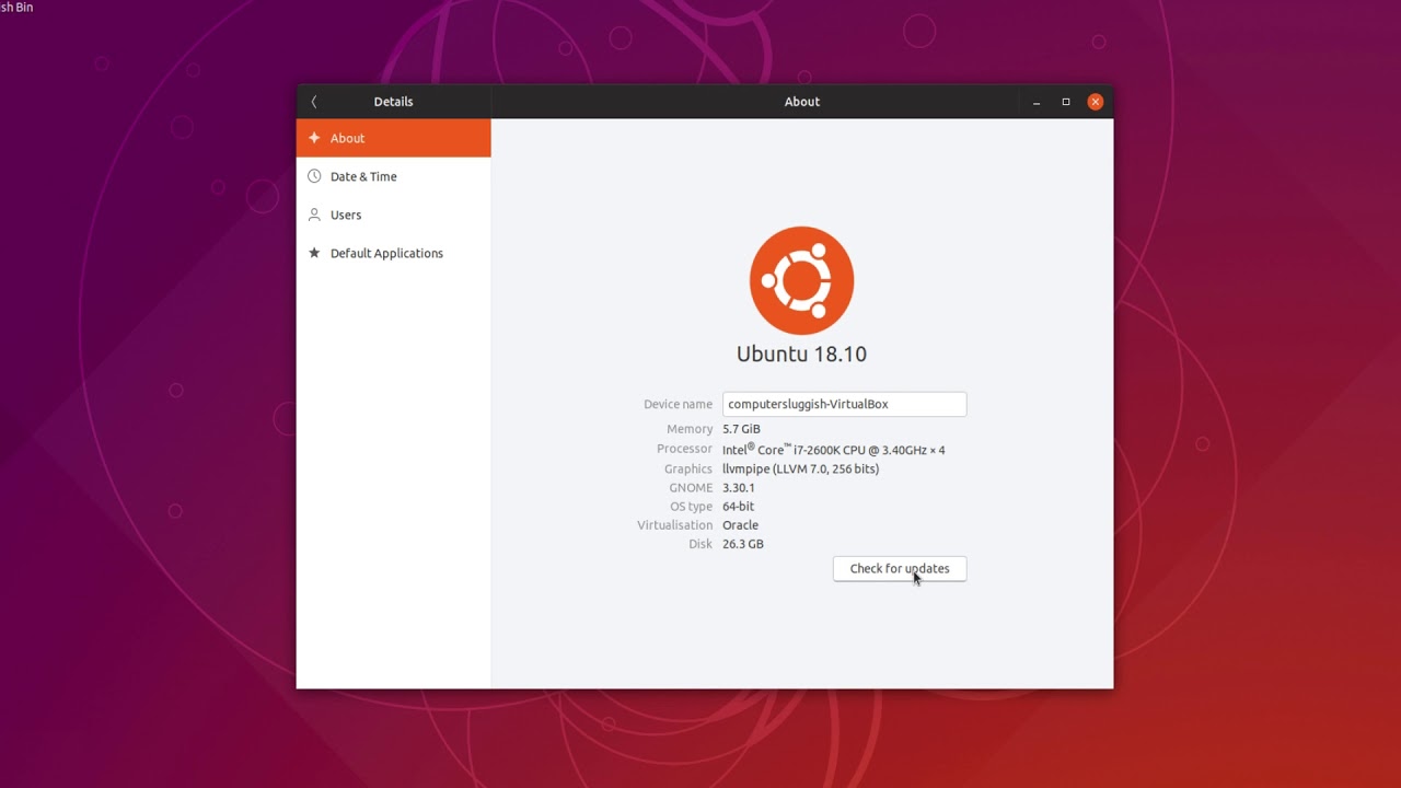How To Check For Updates In Ubuntu 18.10 (Latest Updates For Software & Ubuntu 18.10)