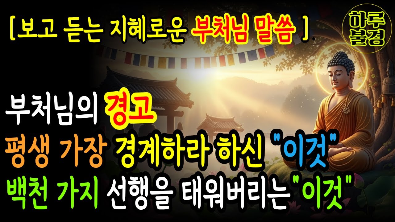 백천 가지 선행을 태워버리는 말 한마디 | 평생 가장 경계하라 하신 말버릇 | 부처님의 경고#부처님말씀 #부처님가르침 #불교명언 #불교가르침 #불교오디오북 #하루의불경