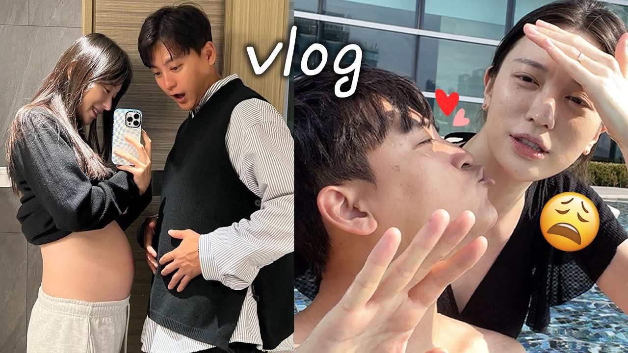[VLOG] 임신하고 처음 입어본 수영복👙 생일기념 시그니엘 2박3일 호캉스