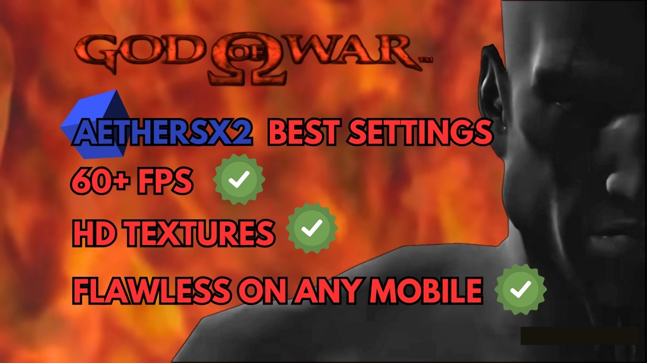 God Of War 1 Best Settings For 60 FPS | Aethersx2 Best Setting | HD texture tutorial