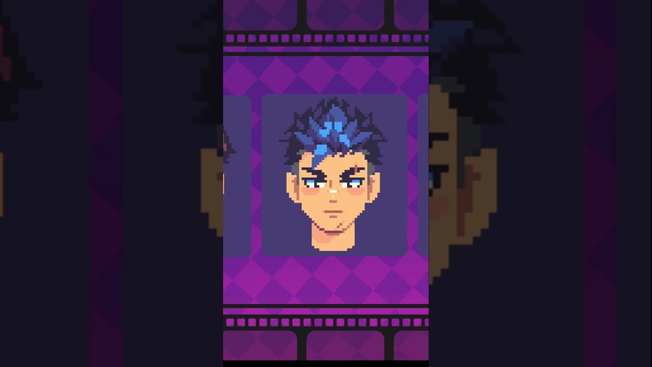 Tutorial de Retratos Pixel Art - Vista Frontal 🎨 #Pixelart #Anime #Aseprite #gamedev