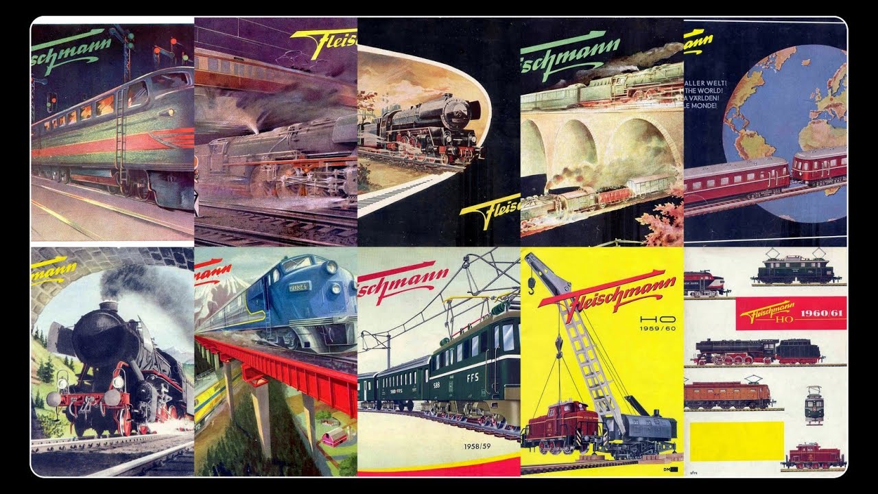 FLEISCHMANN model trains 10 catalogs: 1951 - 1961 (548 pages)