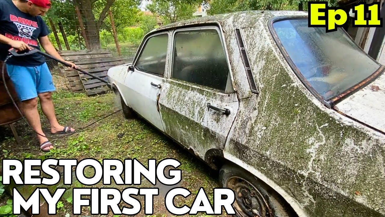 I installed the first parts back on the car‼️Restoring My First Car (Episode 11)