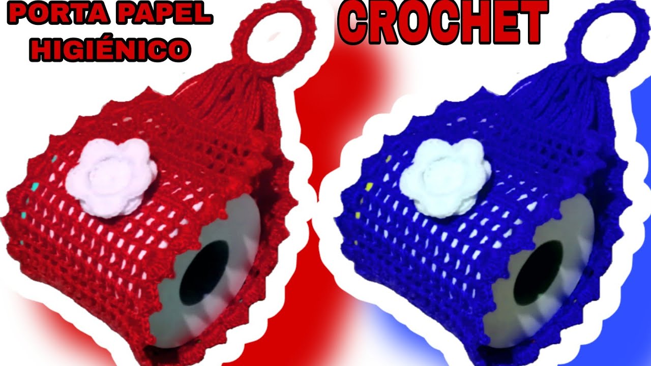 APRENDE a tejer este PORTA PÁPEL HIGIÉNICO a crochet SÚPER ORIGINAL