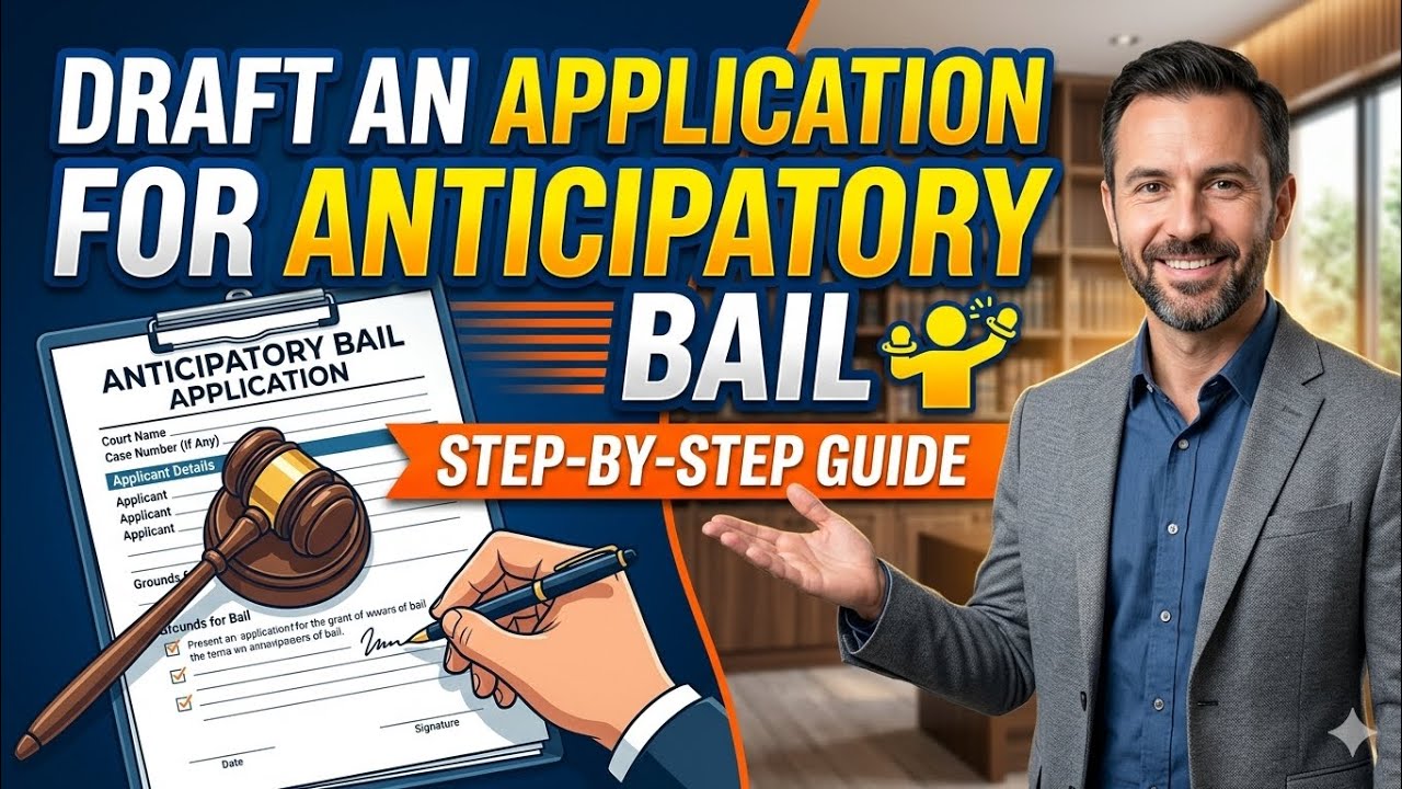Draft An Application For Anticipatory Bail ⚖️