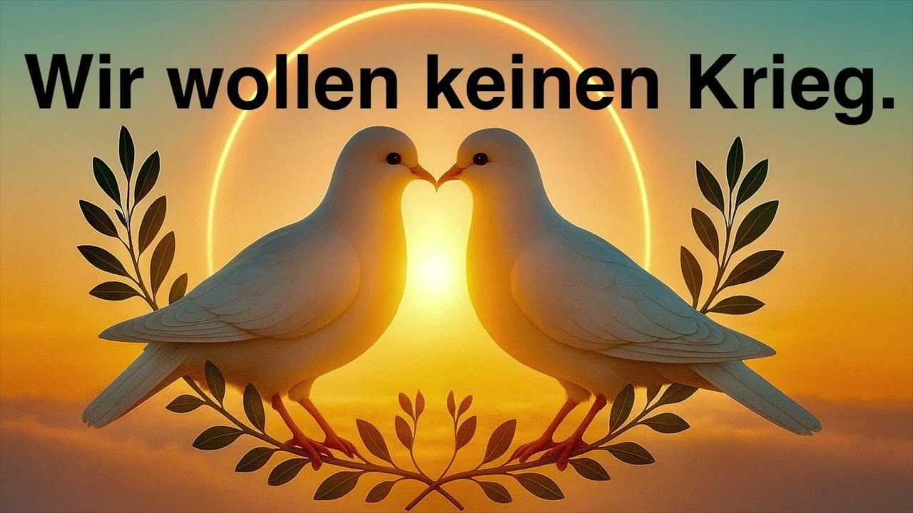 Wir wollen keinen Krieg.