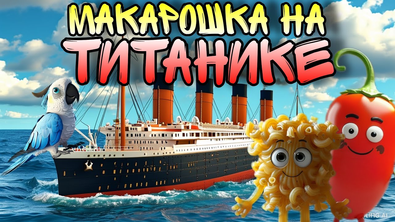 Макарошка на ТИТАНИКЕ ! 🚢 Серия 18. Титаник для детей 👍 Познавательные мультфильмы для детей.