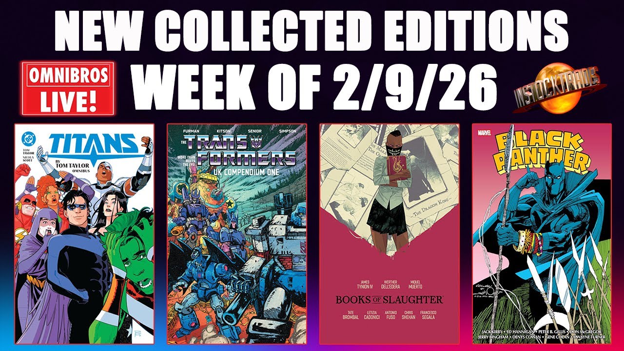 Titans and Black Panther Omnis! | New Collected Editions | Omnibros Live!