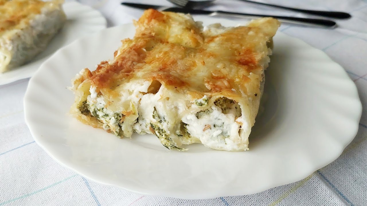 🌺 Kaneloni sa sirom i spanaćem - Baked cannelloni 🌸