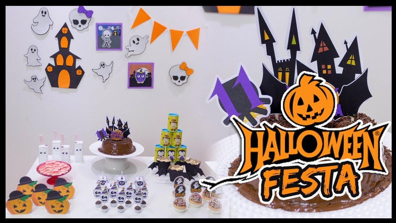 Ideias para Decorar Festa de Halloween 👻 🎃 #FestaDIYCasa