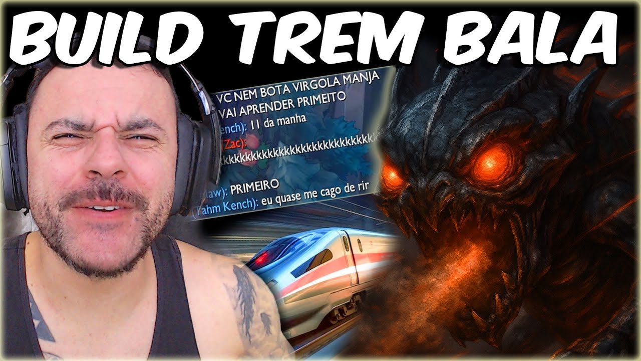 INVENTEI A BUILD TREM BALA PRO KOG'MAW 🚂💥 DERRETI QUALQUER UM QUE FOSSE ME PARAR!
