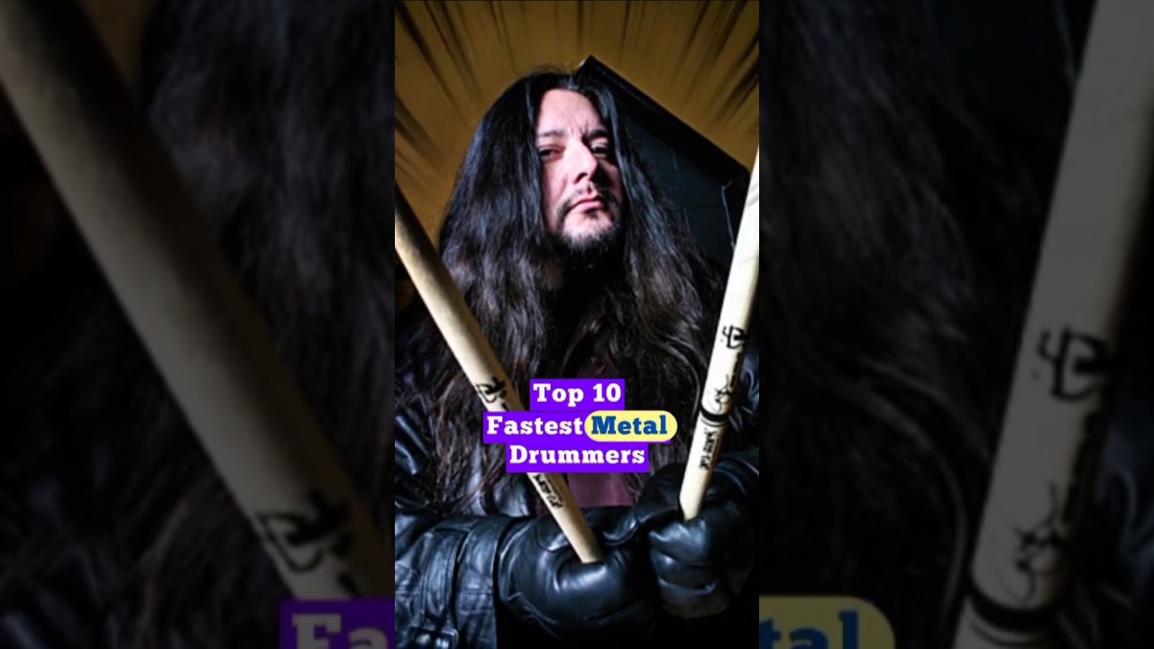 Top 10 Fastest Metal Drummers Ranked by BPM #drummer #musichistory #musician #shorts