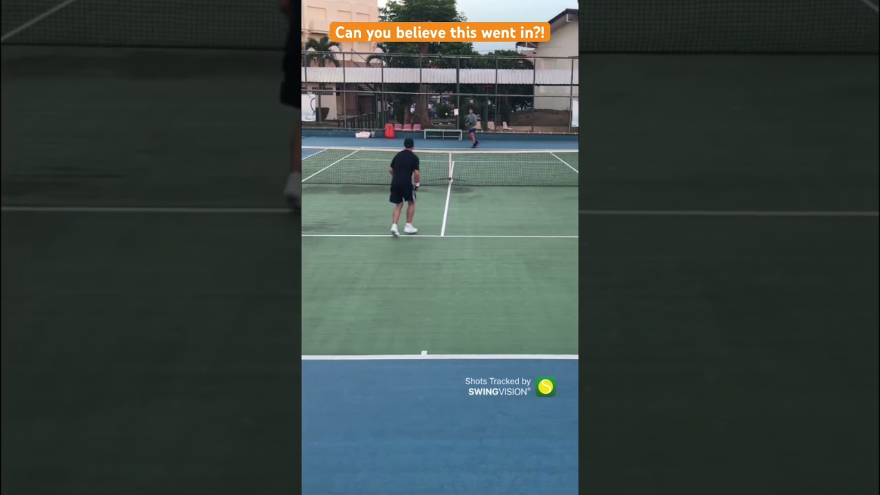 Can you believe this went in?! #tenniscourt #tennis #tennismatch #thailand #chiangmai #sport