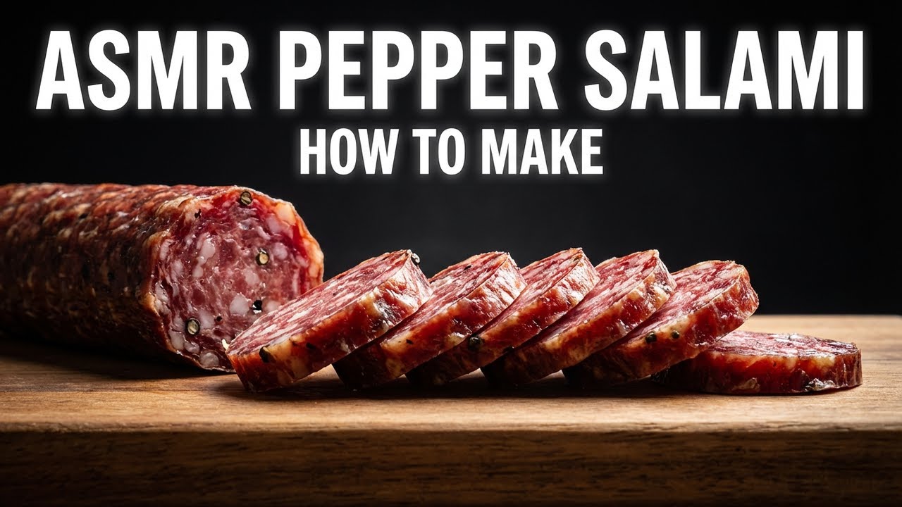 How to Make Pepper Salami #asmr #salami