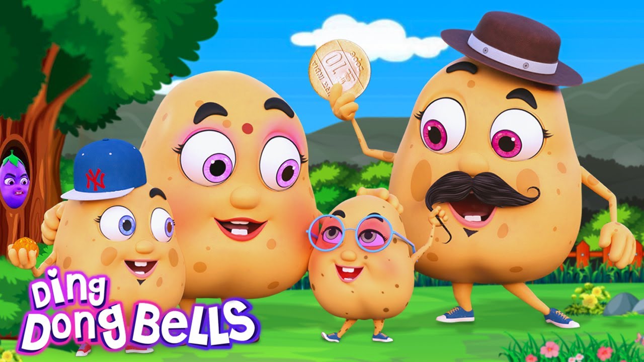 आलू कचालू - Aalo kacalo beta full song | Hindi Nursery Rhymes Cartoon | Ding Dong Bells