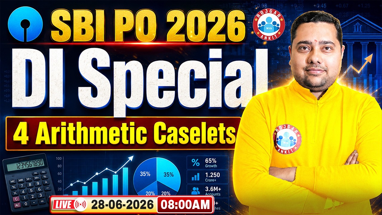 SBI PO 2026 | SBI PO Quant DI Special | Quant 4 Arithmetic Caselets | Quant By Shobhit Sir