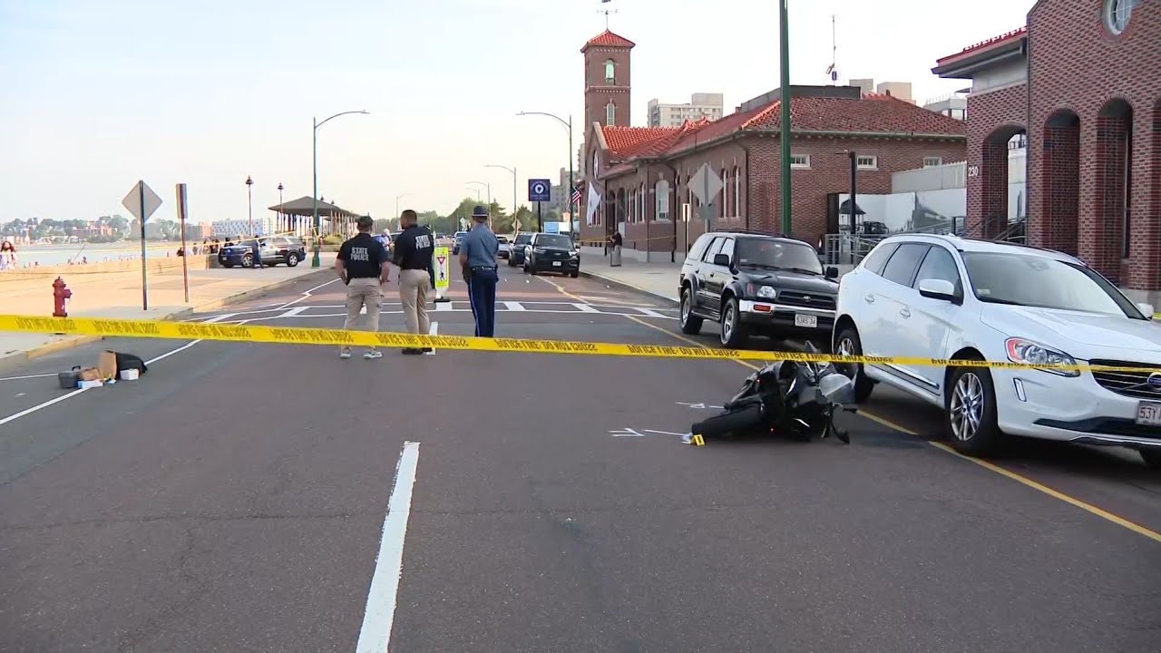 MSP trooper hit by motorcycle in Revere, Mass.