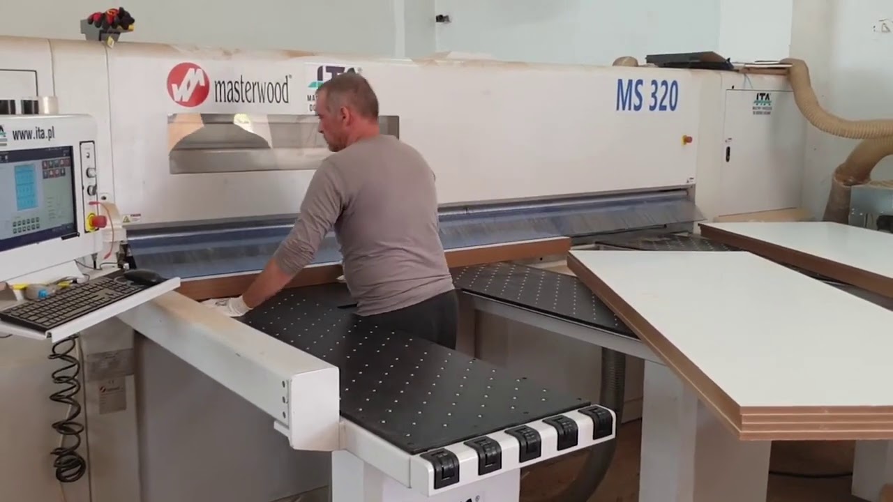 Masterwood MS320 - cięcie 4x18 mm MDF