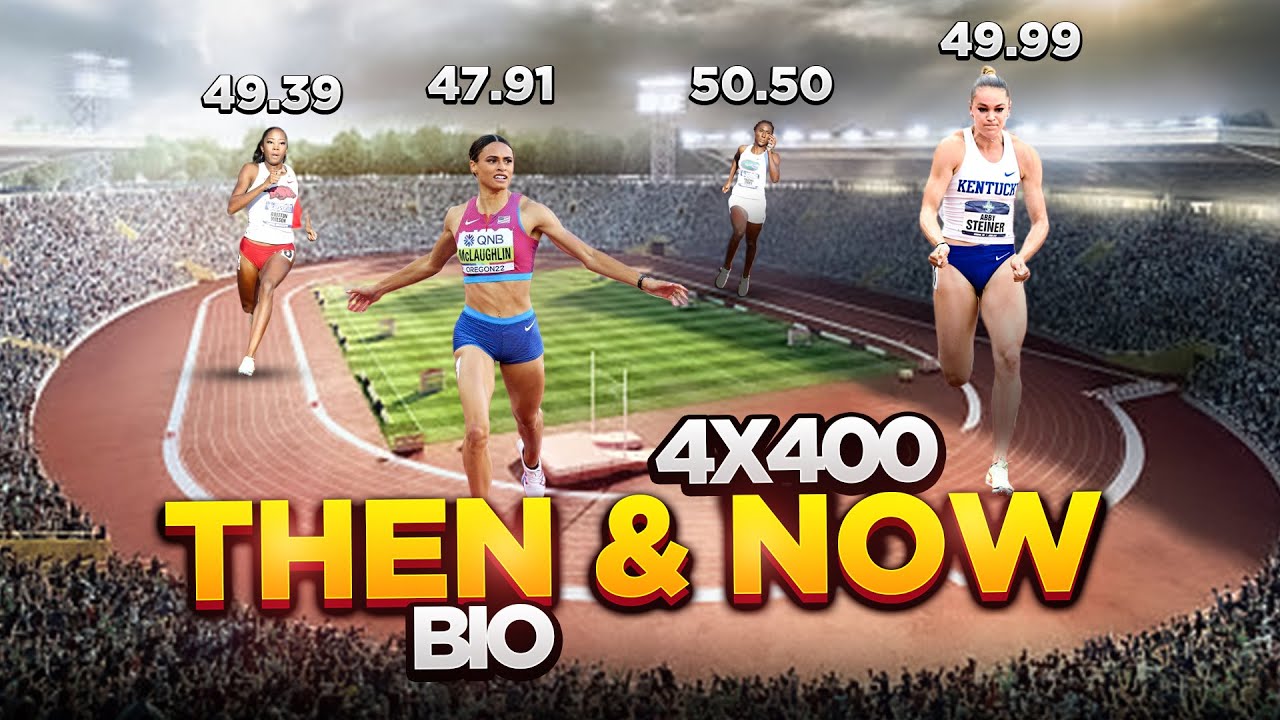USA W | 4x400m | Then & Now | Abby Steiner | Sydney McLaughlin | Talitha Diggs | Britton Wilson