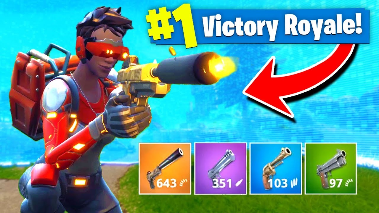 Using *ONLY* PISTOLS To WIN Fortnite: Battle Royale! (Challenge)