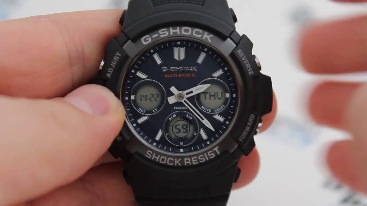 Часы Casio G-SHOCK AWG-M100SB-2A - инструкция, как настроить часы | Watch-Forum.RU