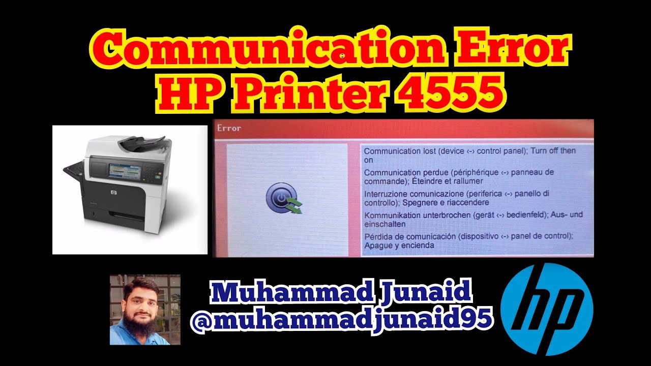 Communication Error HP Laserjet 4555 | Tech Video