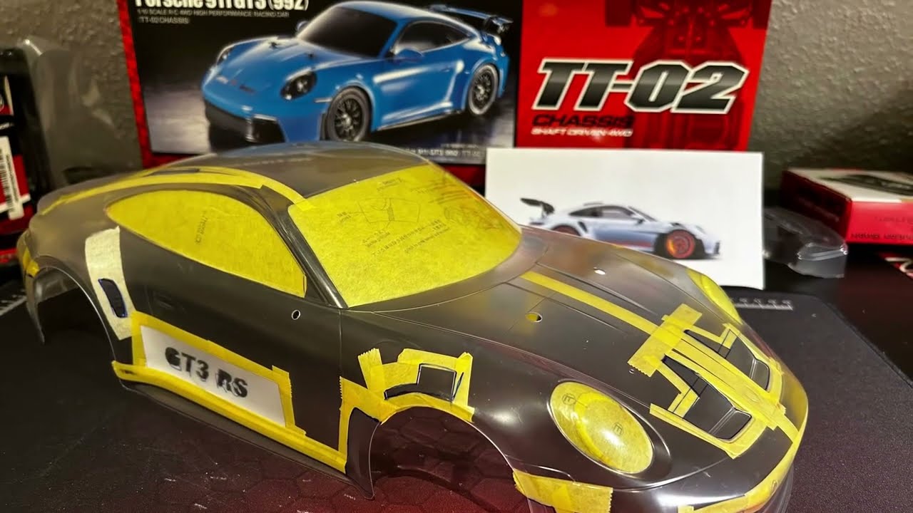 Tamiya TT02 Full Build Time Lapsed  RCK-KleinSerie Spezial Porsche 911 GT3 992