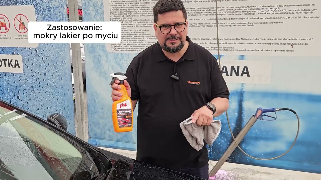 Plak Ceramicar Ceramic Quick Detailer - Błyskotliwy Kierowca prezentuje