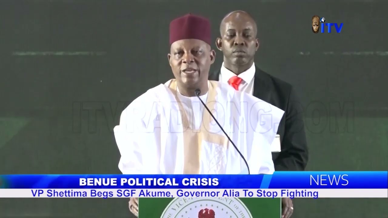 BENUE POLITICAL CRISIS: VP Shettima Begs SGF Akume, Governor Alia To Stop Fighting
