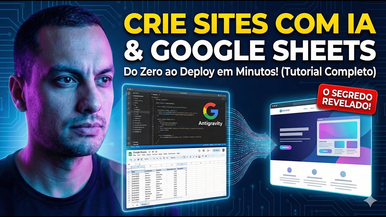Site Dinâmico com Google Sheets e IA: Tutorial Completo (Zero ao Deploy