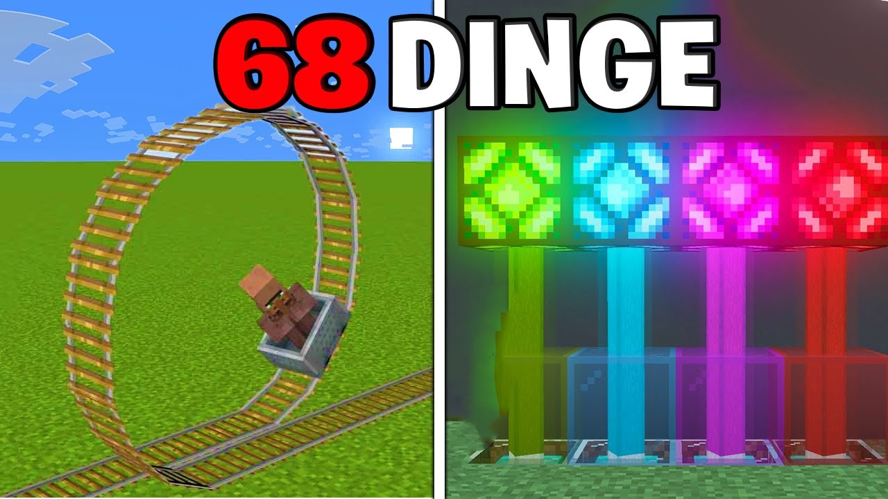 68 DINGE in MINECRAFT die du wirklich BAUEN kannst!