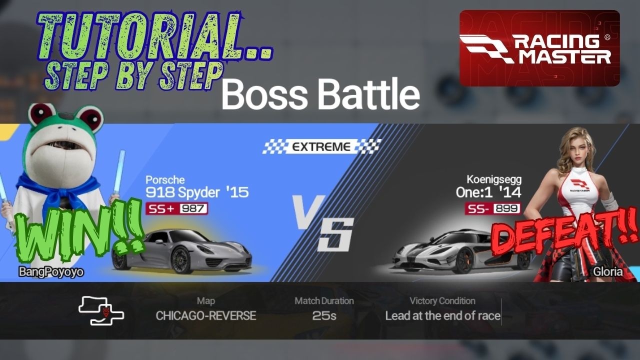 Lawan Gloria: No full Gold Chip, No susah susah [Racing Master]