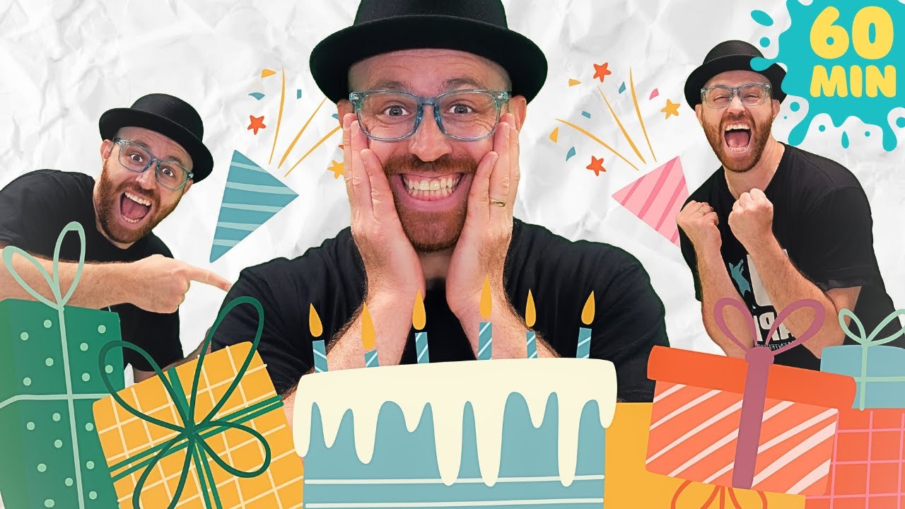 Happy Birthday To You | Happy Birthday Party song | Songs for kids | 60 min