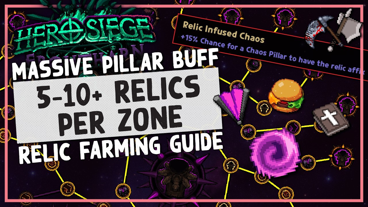 HS | Find 5-10 Relics Per Zone With BUFFED Chaos Pillars - S10 Relic Farming