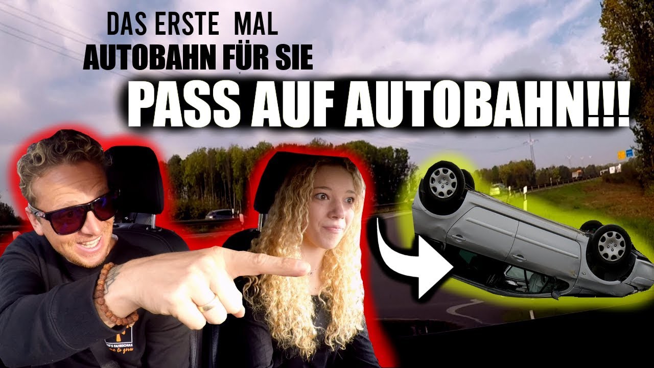 Erste Fahrstunde auf der AUTOBAHN | Fahrstunde mit Rob Dee