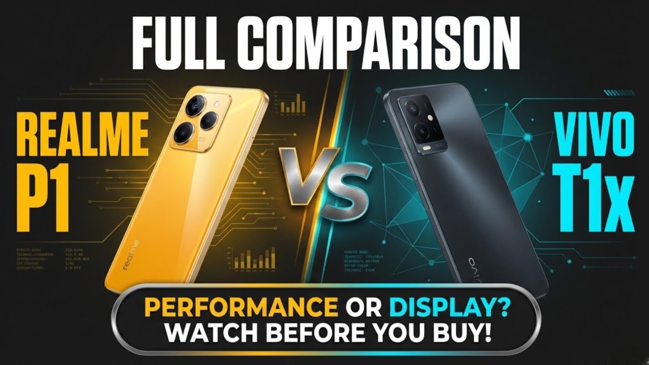 Realme P1 vs Vivo T1x Comparision