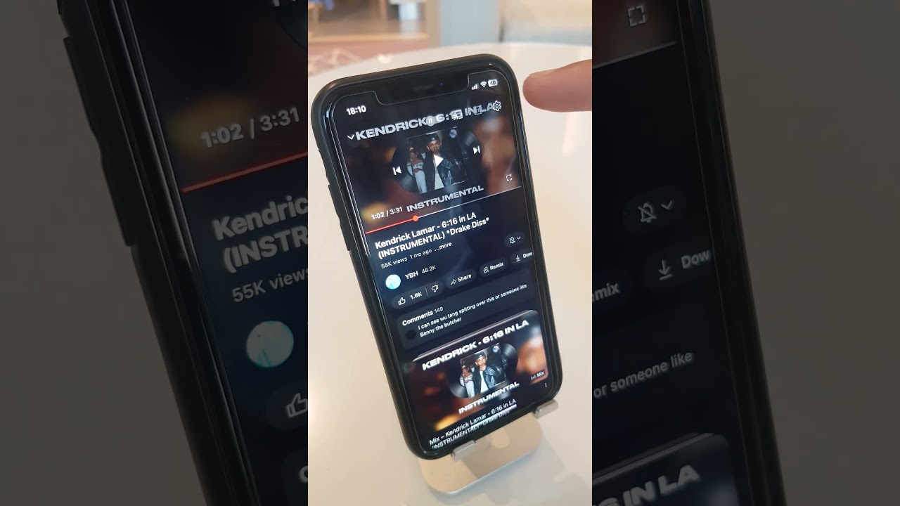 How to repeat loop a YouTube video #youtube #iphoneyoutube #youtubetips #iphonetips