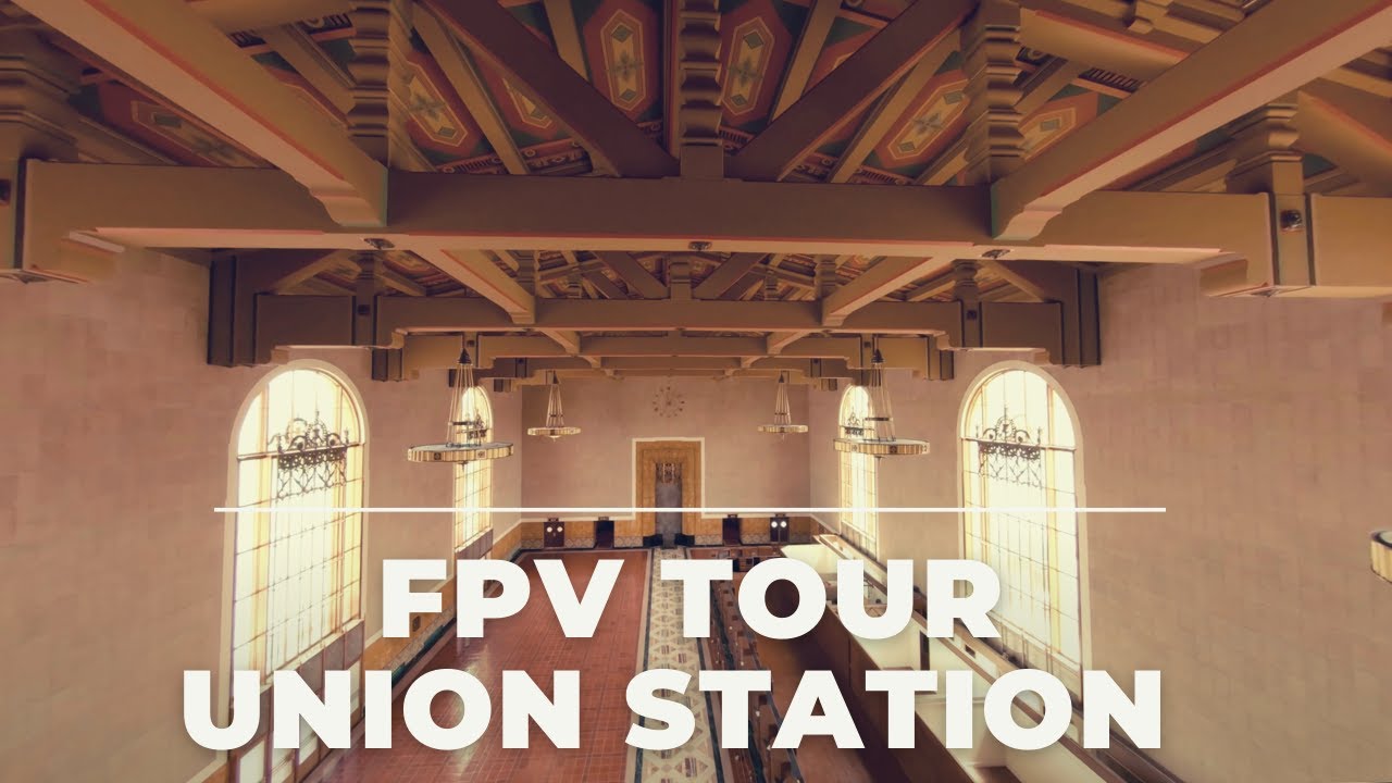 FPV Drone Tour Inside LA's Union Station