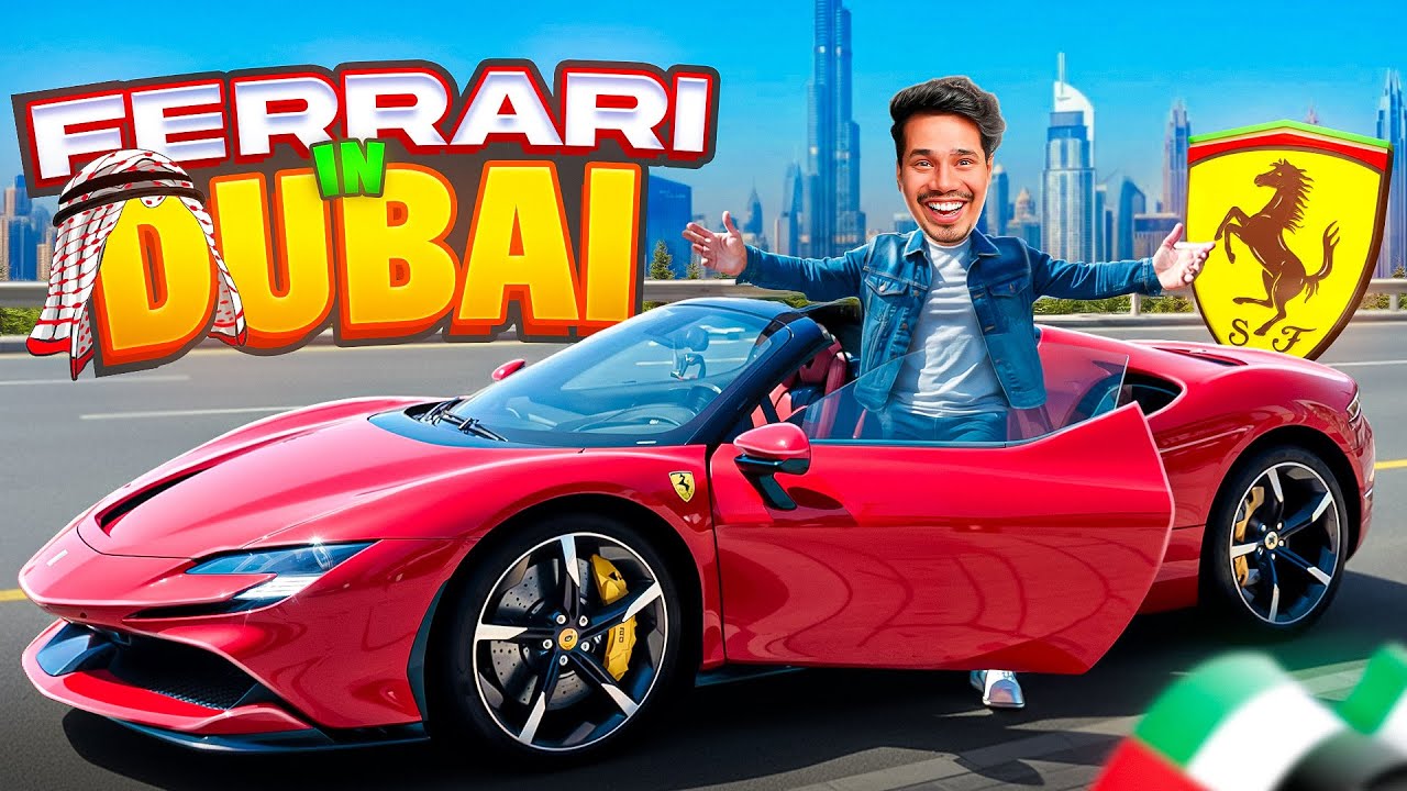 Driving FERRARI In DUBAI in Real Life 🤑
