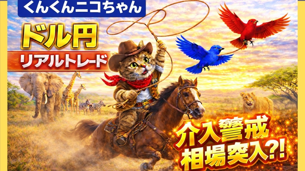 【FXライブ】【3/9・ドル円】為替介入警戒ラインか？159円攻防戦？ニコちゃんが今週の相場を占い！今週こそはスタートダッシュを決めたい猫『初心者歓迎！猫と一緒にくんスキャトレード🐾』