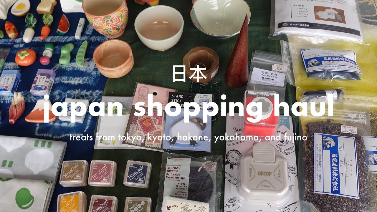 a shopping haul from spending 2 weeks in japan