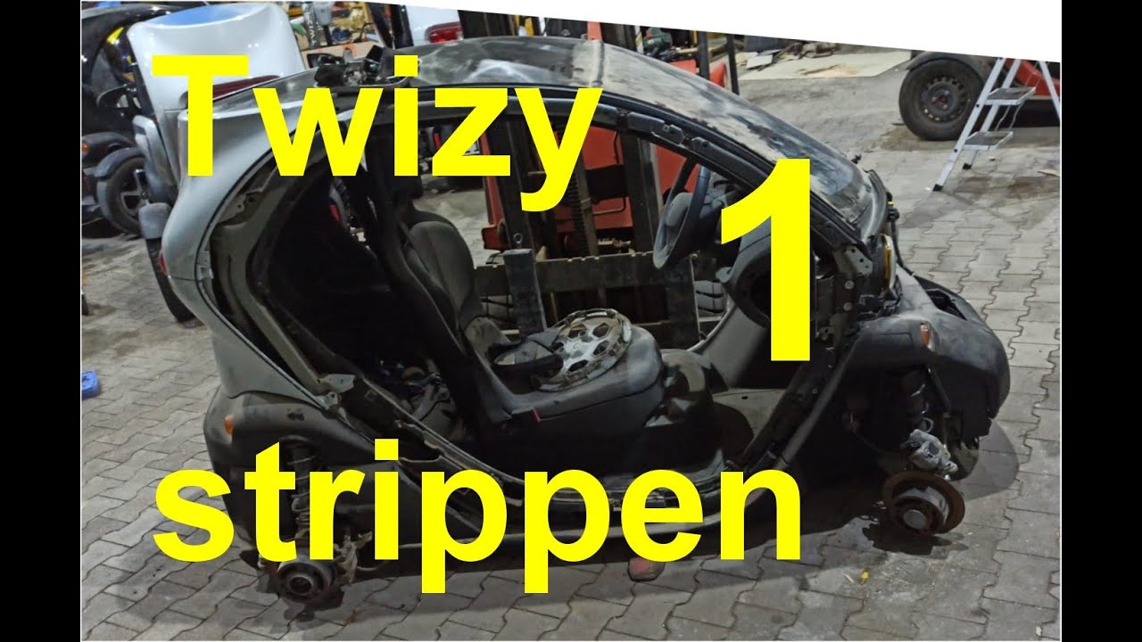 Twizy strippen 1  Karosserieteile entfernen