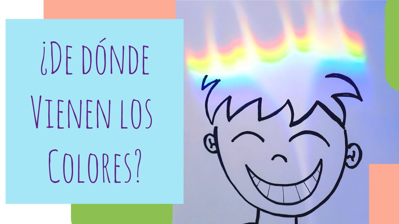 ¿De dónde vienen los colores? Un dibujo con un arco iris de verdad